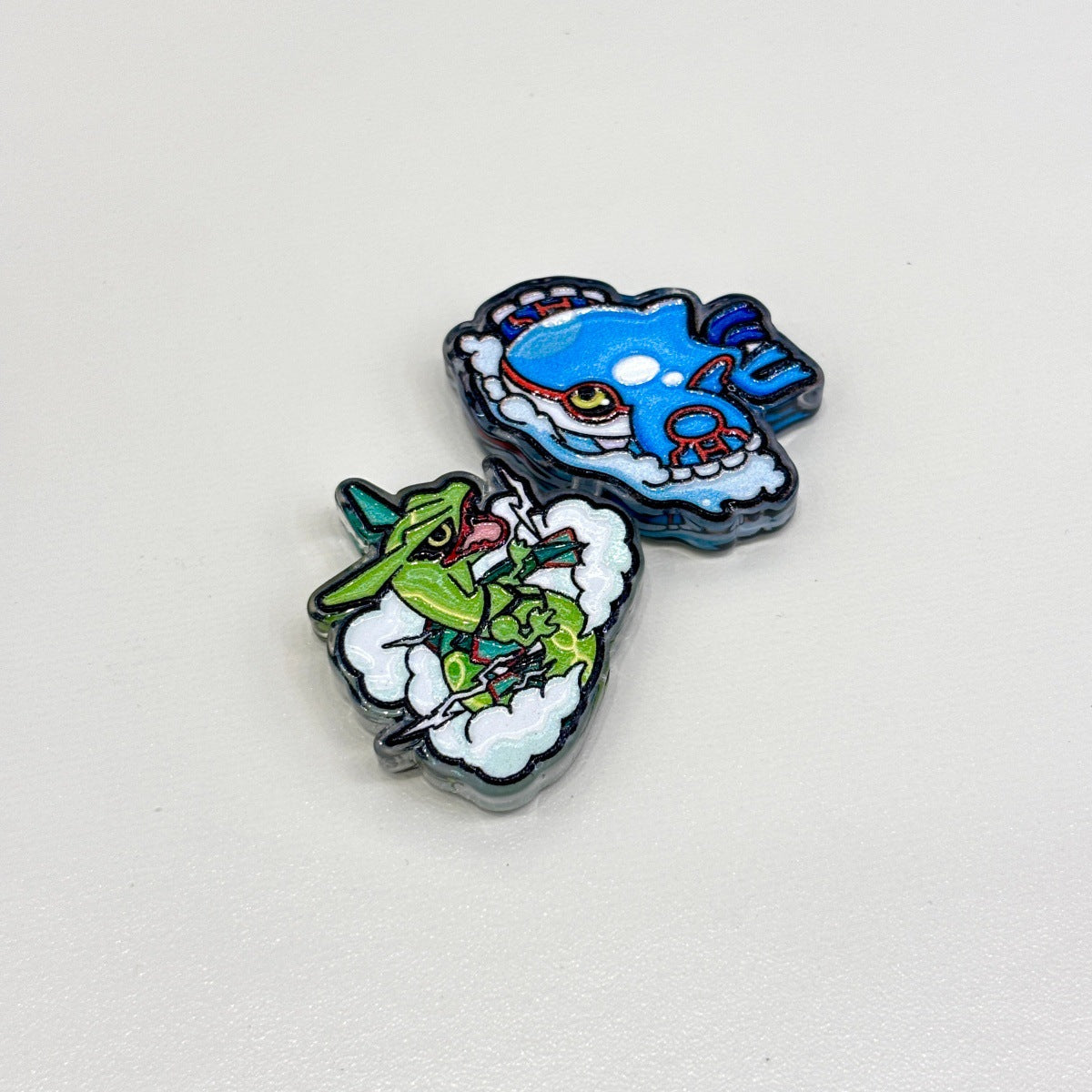 Mythical Legendary Dragon & Beast Acrylic Focal Beads, Anime Elemental Titan Charms for DIY Beadable Pens, Keychains & Wristlets