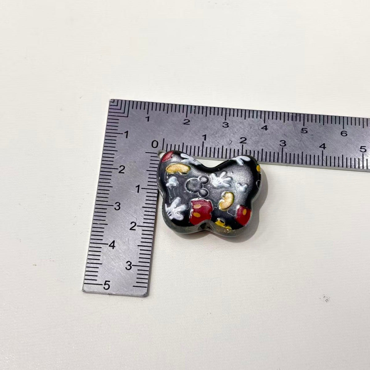 Butterfly Glitter Focal Beads, Cute Magical Mouse Print Acrylic/Resin Beads for Beadable Pens, Keychains & DIY Crafts