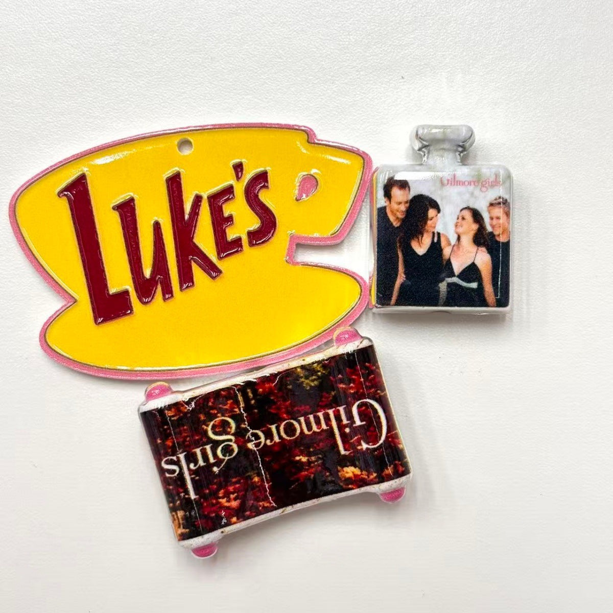 Stars Hollow Diner Acrylic Focal Beads & Charms, Cozy Autumn Mother Daughter TV Show Beads for Beadable Pens & Keychains