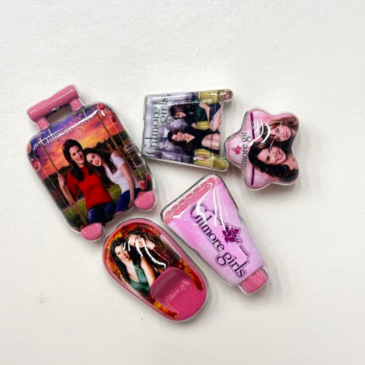 Stars Hollow Diner Acrylic Focal Beads & Charms, Cozy Autumn Mother Daughter TV Show Beads for Beadable Pens & Keychains