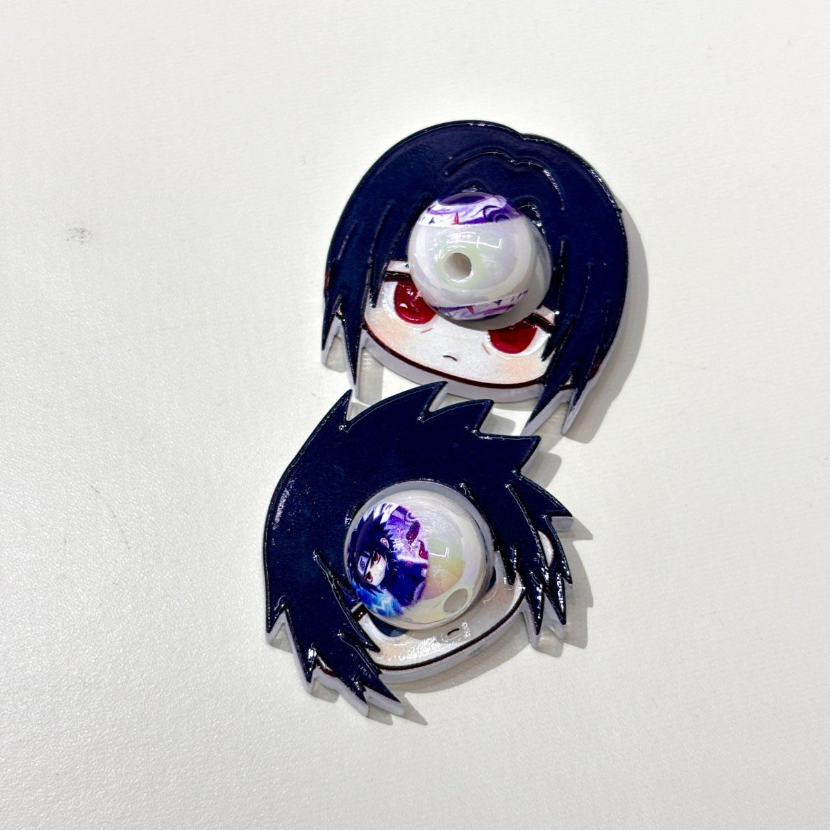 Anime Ninja Spinning Frame Focal Beads, Rotating Center Ball Acrylic Beads for DIY Beadable Pens, Keychain & Craft Supplies
