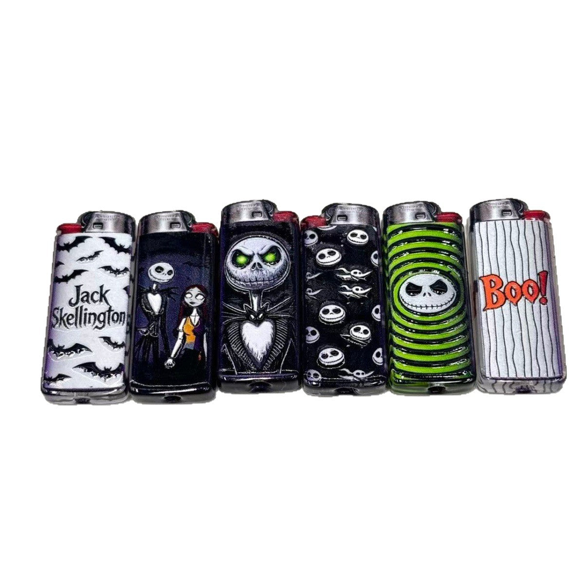 Halloween Skeleton Lighter Acrylic Focal Beads, Nightmare Gothic Lighter Charms for DIY Beadable Pens, Keychain & Bag Craft Supplies
