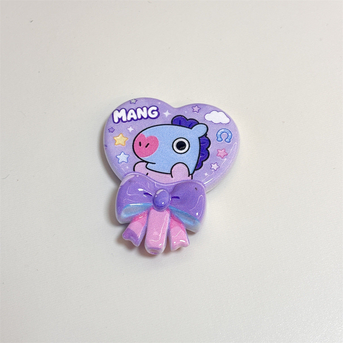 K-Pop Cartoon Friends Acrylic Focal Beads, Kawaii Heart Balloon & Ribbon Bow Beads for Beadable Pens, Keychains & Crafts