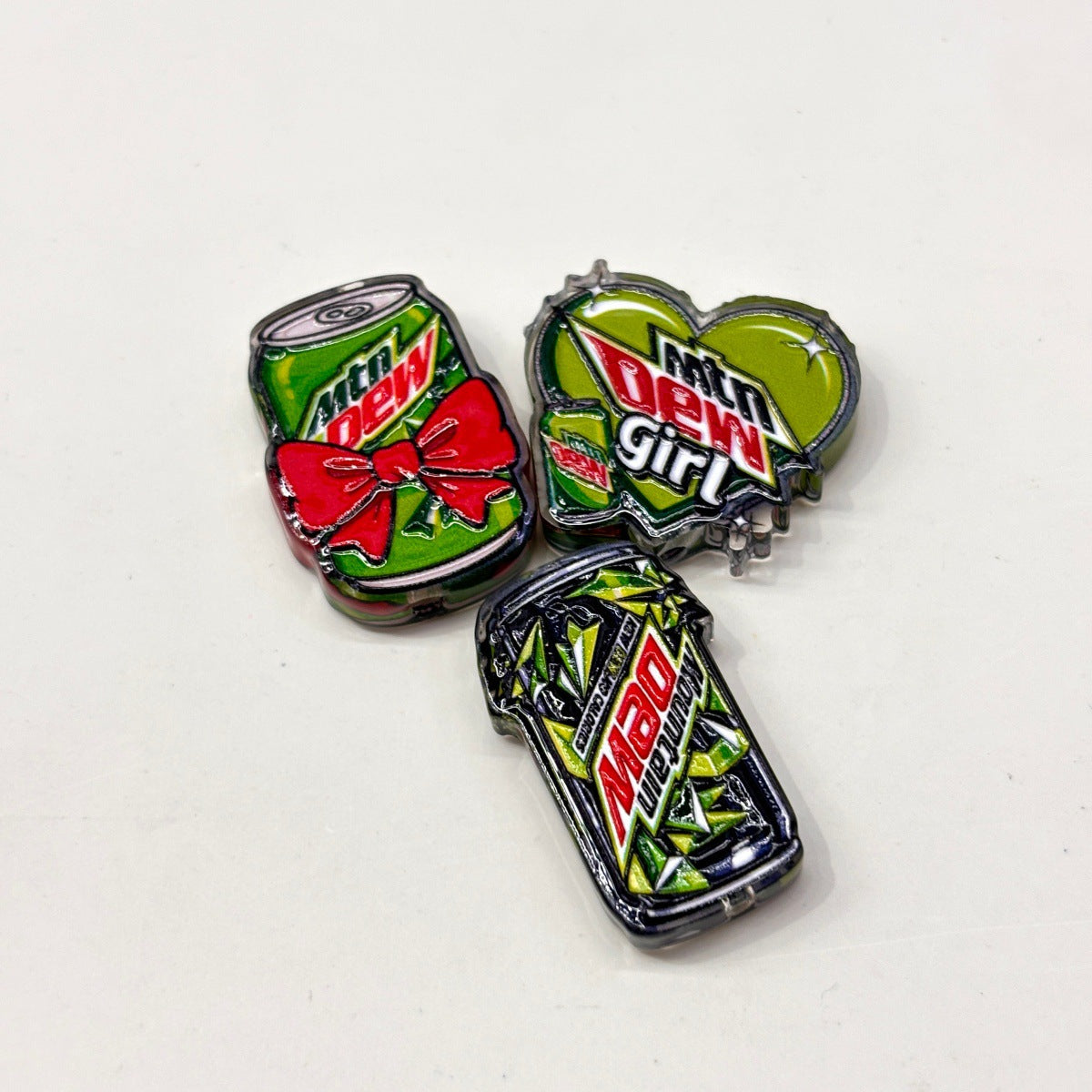 Citrus Green Soda Acrylic Focal Beads, Spooky Reaper & Ghost Soda Can Beads for DIY Beadable Pens & Keychains