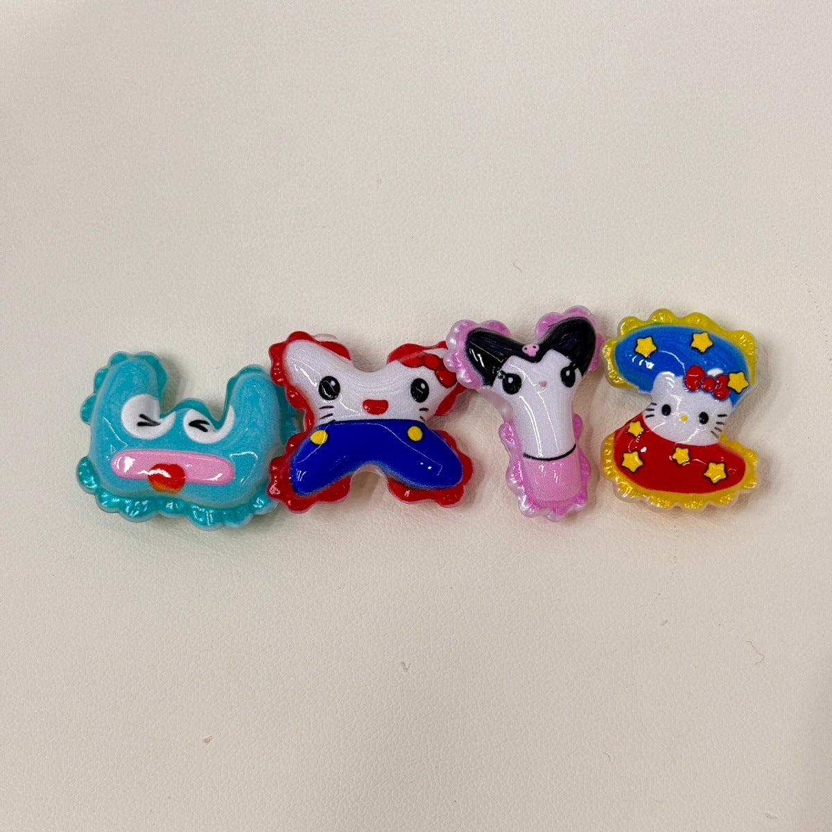 Kawaii Mascot Alphabet Acrylic Focal Beads, A-Z Puffy Balloon Initial Beads for DIY Beadable Pens, Keychains & Name Bracelets