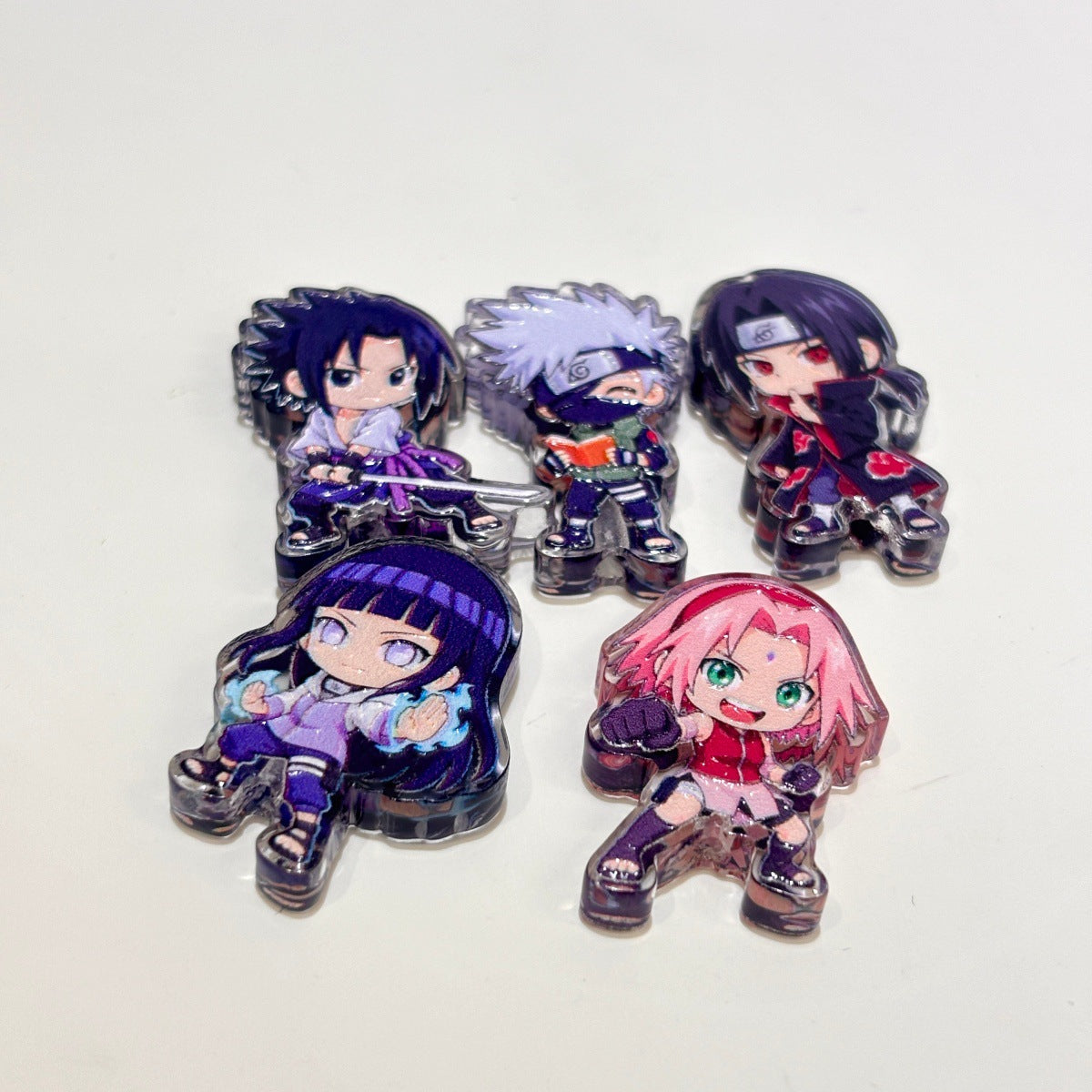 Anime Shinobi Ninja Acrylic Focal Beads, Whirlwind Energy Hero & Rogue Clan Beads for DIY Beadable Pens & Keychains