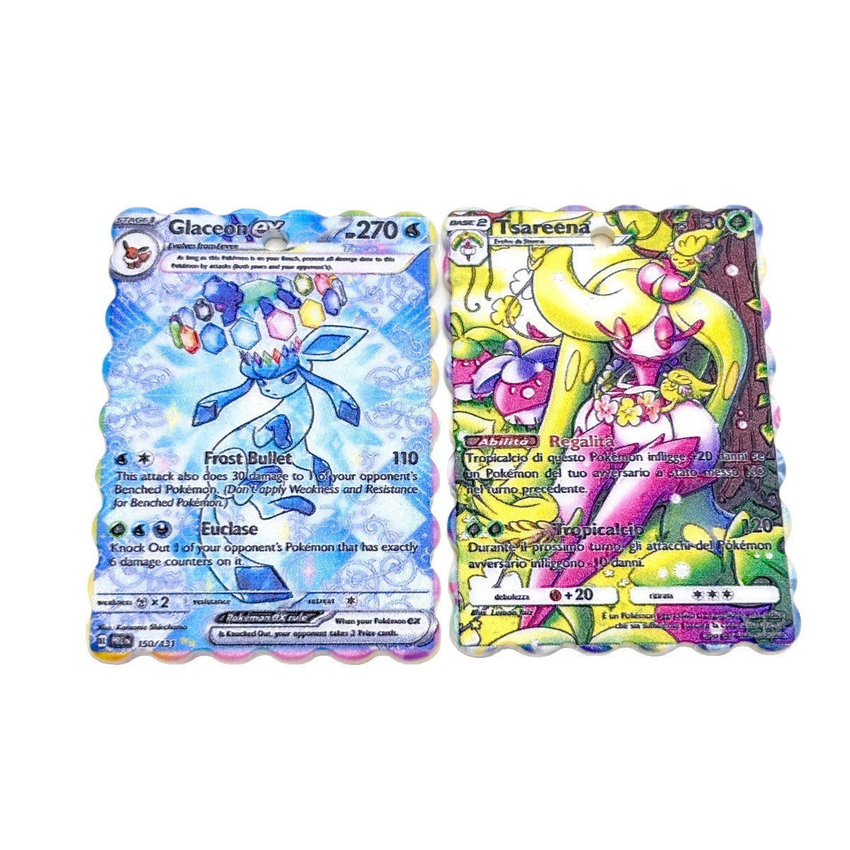 Mini Trading Card Game Acrylic Focal Beads, Holographic Battle Card & Pocket Monster Beads for DIY Beadable Pens & Keychains