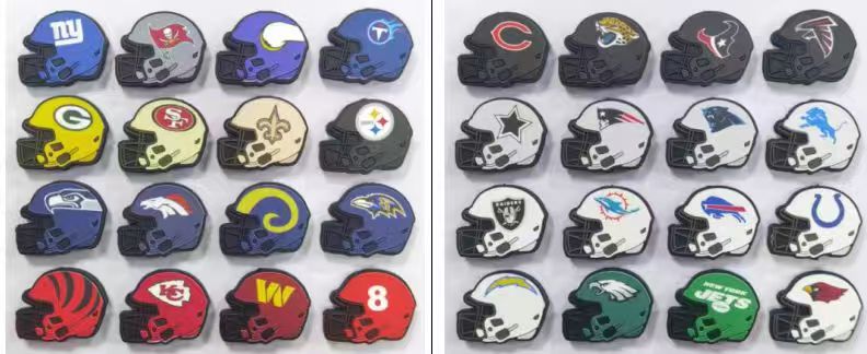 All NFL NCAA  Teams Silicone Beaded Collection Show Your Team Spirit ✨ | DIY Sports Fan Bracelet & Keychain Craft Bead