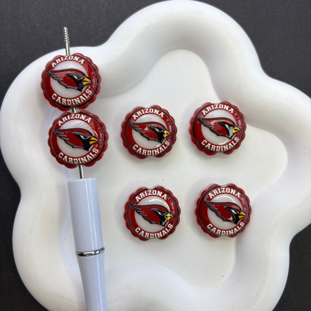 Football Bottle Cap Diamond Painting Accessories Collection | Acrylic Pen Topper & Sport Cover Minder Kit