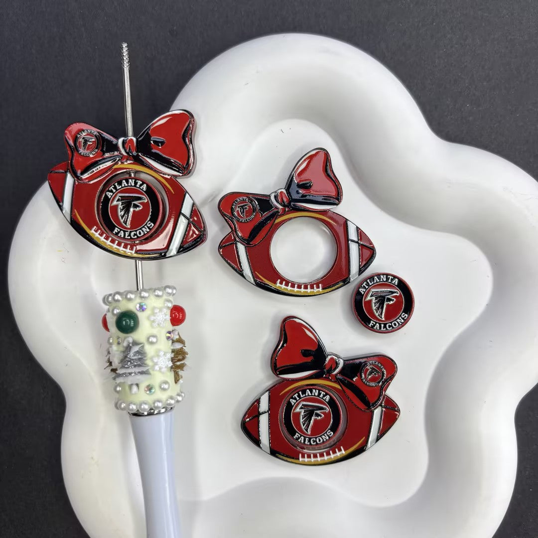 Football Bow Diamond Painting Accessories Collection | Acrylic Pen Topper & Sport Ball Cover Minder Set