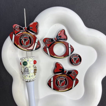 Football Bow Diamond Painting Accessories Collection | Acrylic Pen Topper & Sport Ball Cover Minder Set
