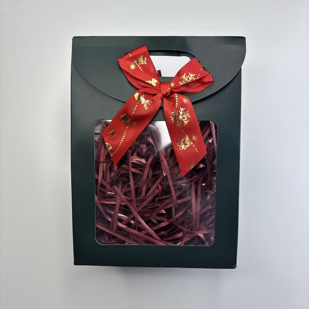 Premium  Window Gift Bag with Handle + Free Filler | DIY Bead Bracelet Keychain & Jewelry Craft Supply