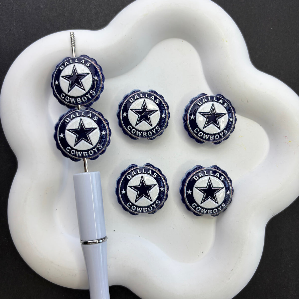 Football Bottle Cap Diamond Painting Accessories Collection | Acrylic Pen Topper & Sport Cover Minder Kit