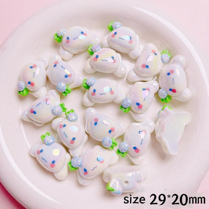Cute Cartoon Sanrio Resin Straight Hole Beads