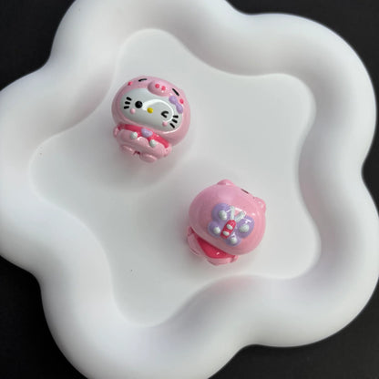 Cartoon Sanri Acrylic 3D Three-dimensional Glossy Hand-painted Beads