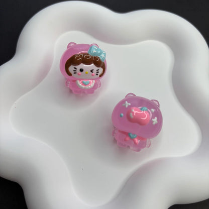 Cartoon Sanri Acrylic 3D Three-dimensional Glossy Hand-painted Beads