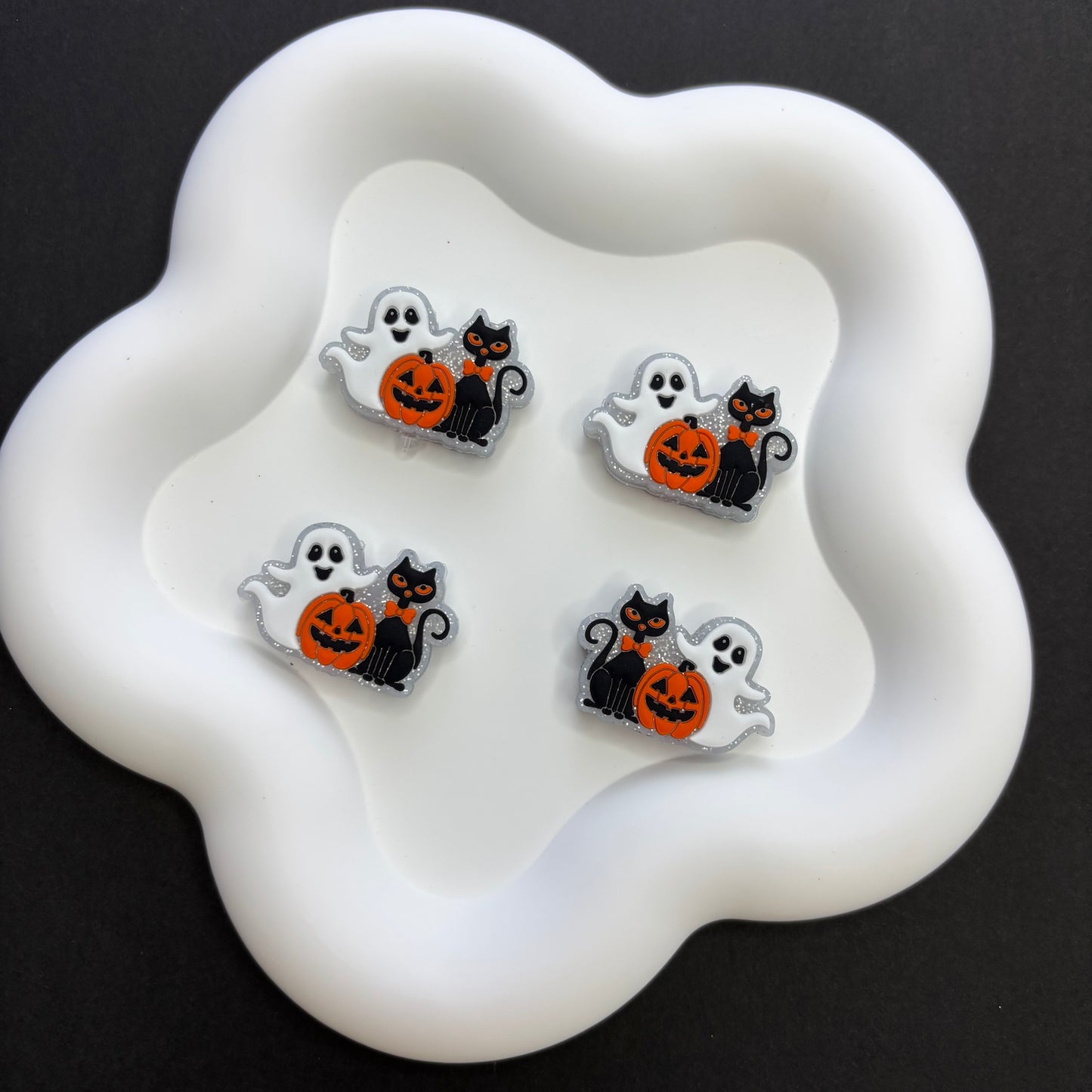 Ghost Black Cat Pumpkin Halloween Silicone-focal-beads