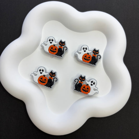 Ghost Black Cat Pumpkin Halloween Silicone-focal-beads