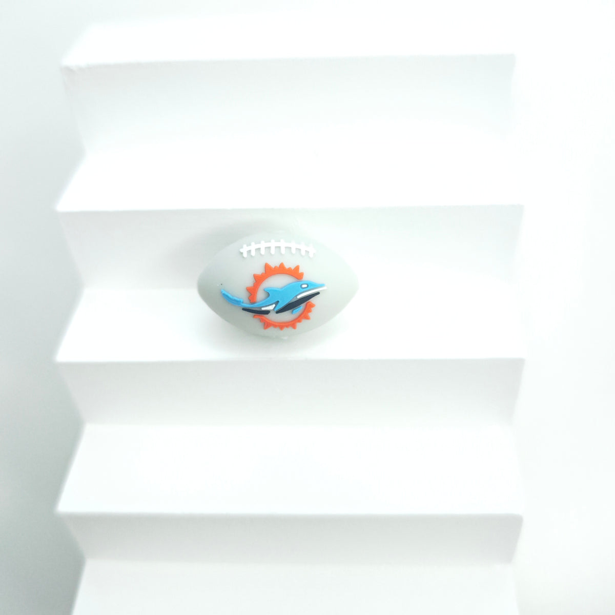 30 Teams NFL Football 3D Silicone Focal Beads | DIY Sports Fan Bracelet & Keychain Craft Bead