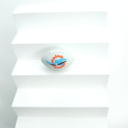 30 Teams NFL Football 3D Silicone Beads DIY Silicone Jewelry Glue Beads Beaded Accessories American Football Loose Beads