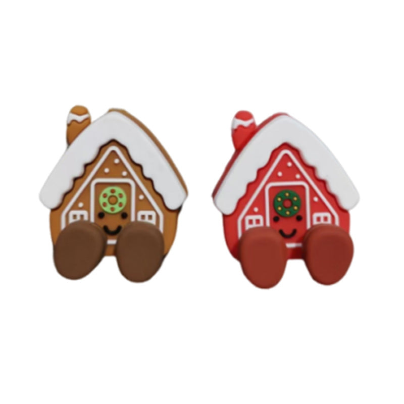 Christmas Silicone Beads Pen Focus Beads Scattered Beads | Silicone Focal Bead for DIY Keychain & Pen Wrap