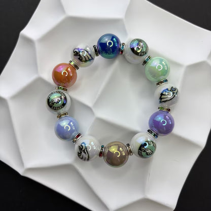 NFL Team Beaded Bracelet – Silicone & Acrylic Beads Fan Jewelry - Beadable Cat