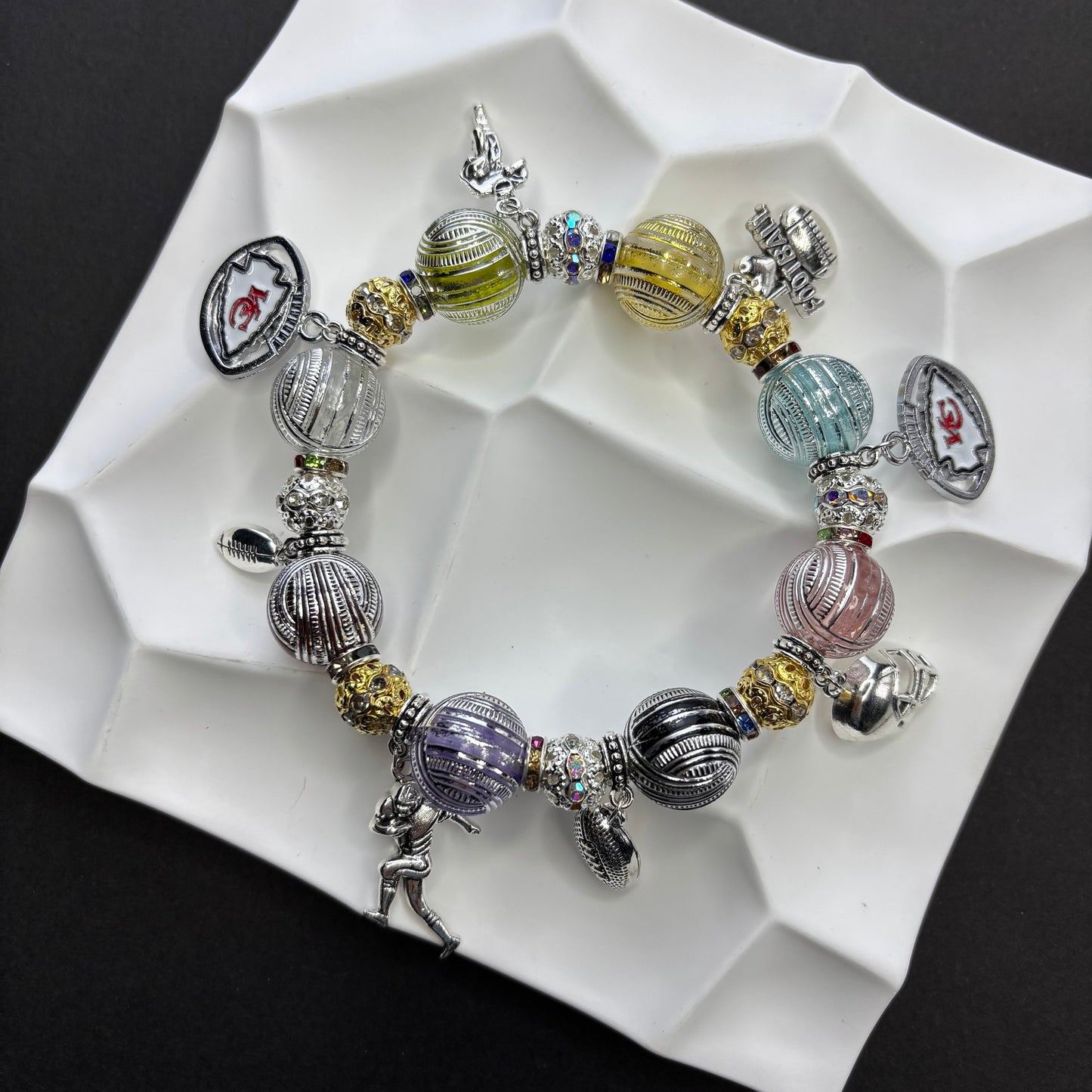 NFL Team Beaded Bracelet: A Fan's Wristband of Faith, A Trendy Expression of Individuality - Beadable Cat