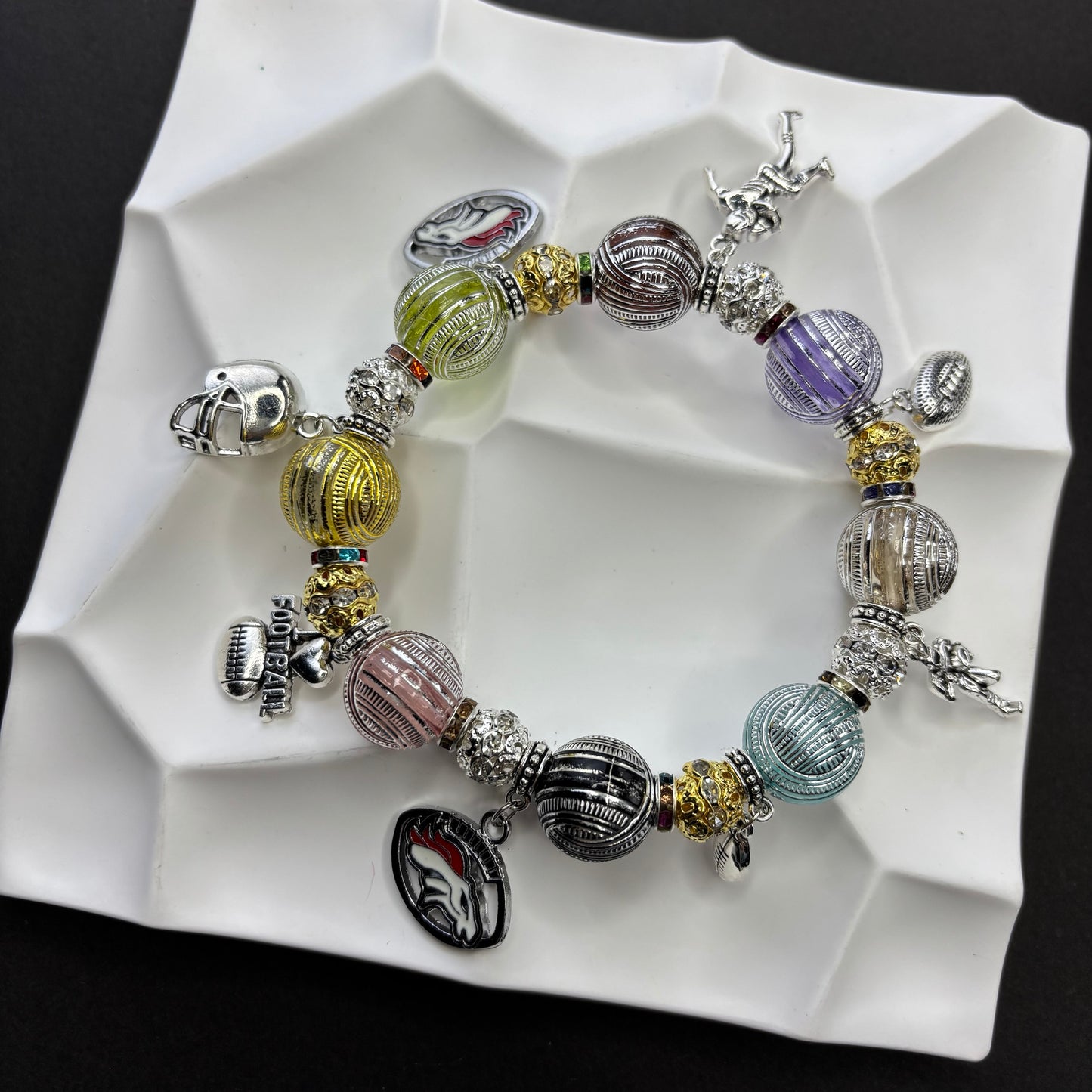 NFL Team Beaded Bracelet: A Fan's Wristband of Faith, A Trendy Expression of Individuality - Beadable Cat