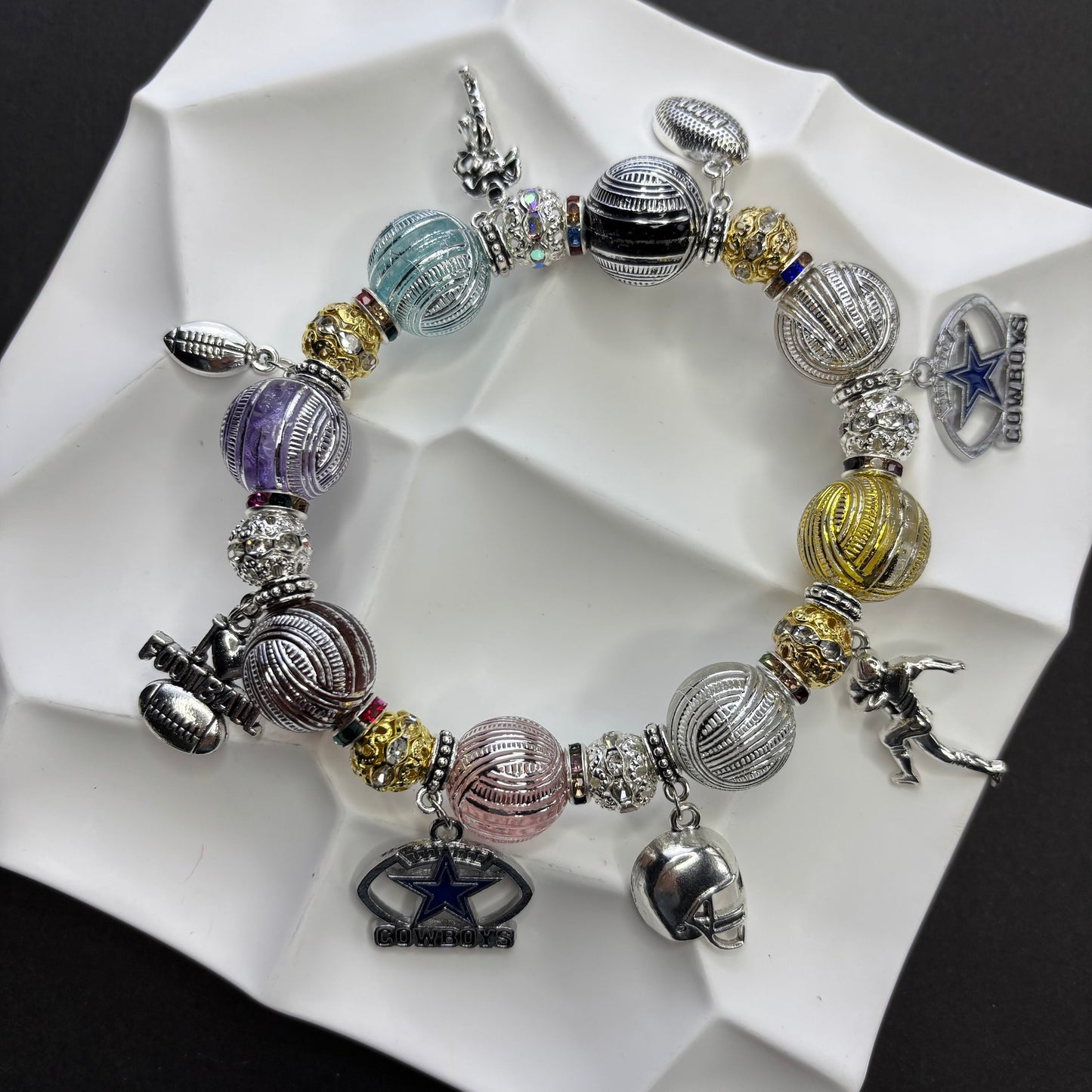 NFL Team Beaded Bracelet: A Fan's Wristband of Faith, A Trendy Expression of Individuality - Beadable Cat