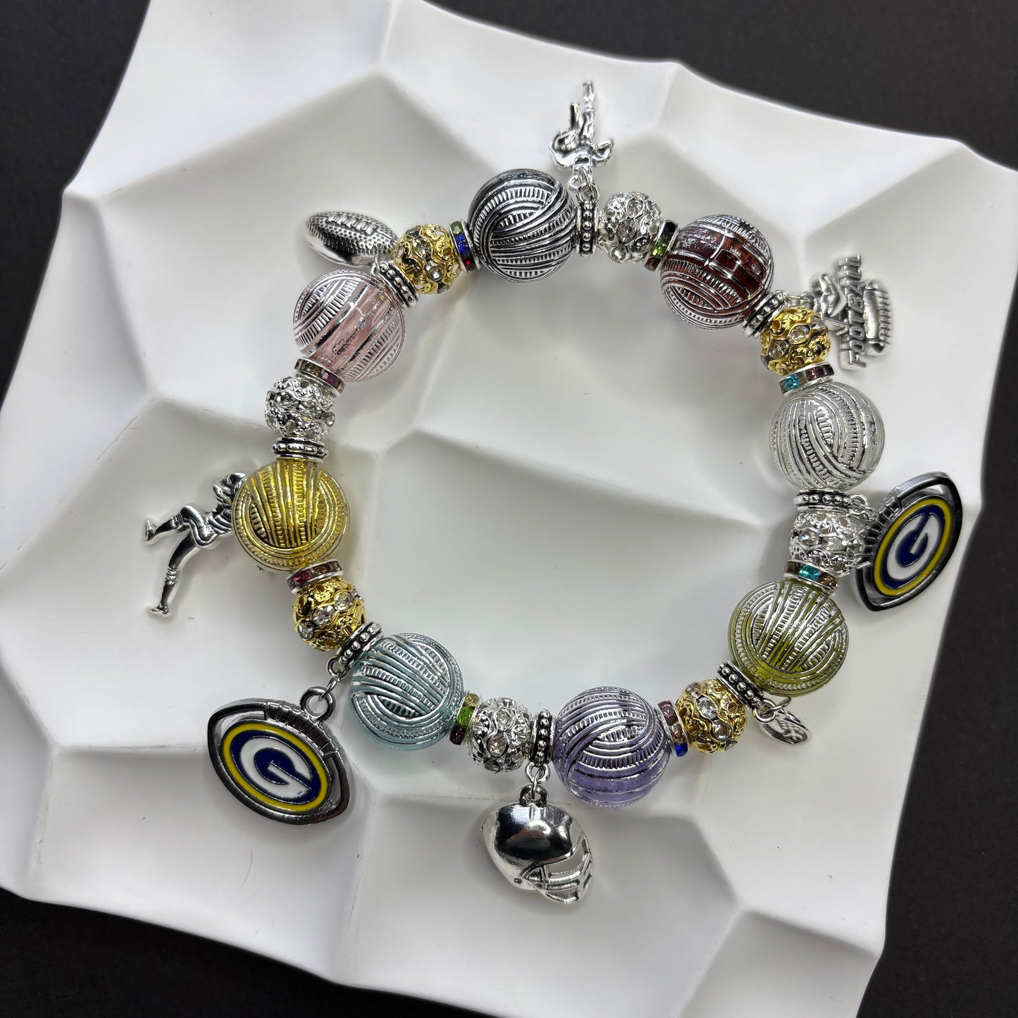NFL Team Beaded Bracelet: A Fan's Wristband of Faith, A Trendy Expression of Individuality - Beadable Cat