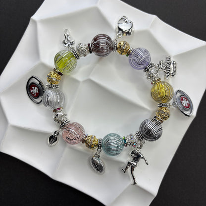 NFL Team Beaded Bracelet: A Fan's Wristband of Faith, A Trendy Expression of Individuality - Beadable Cat