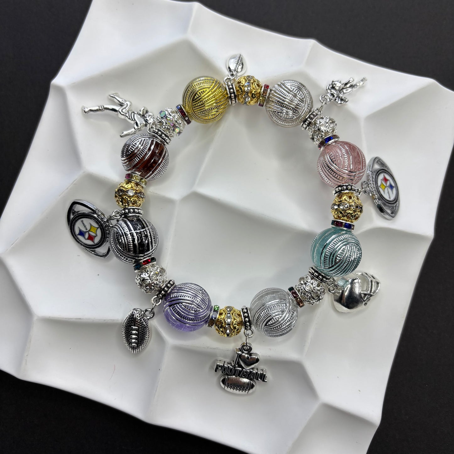 NFL Team Beaded Bracelet: A Fan's Wristband of Faith, A Trendy Expression of Individuality - Beadable Cat