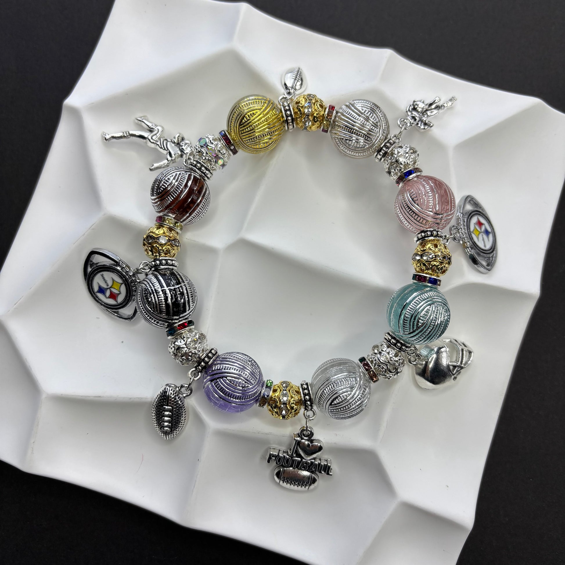 NFL Team Beaded Bracelet: A Fan's Wristband of Faith, A Trendy Expression of Individuality - Beadable Cat