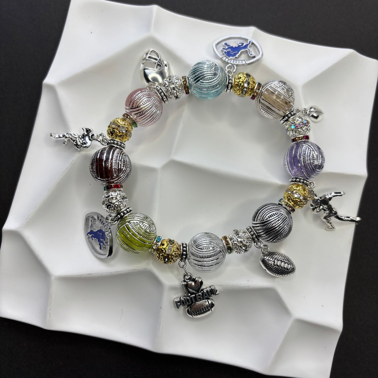 NFL Team Beaded Bracelet: A Fan's Wristband of Faith, A Trendy Expression of Individuality - Beadable Cat