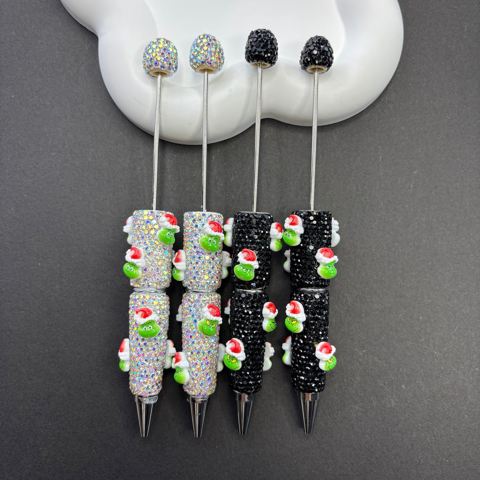 Christmas Handmade Beaded Pens - Beadable Cat