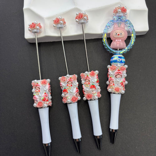 Christmas Handmade Beaded Pens - Beadable Cat