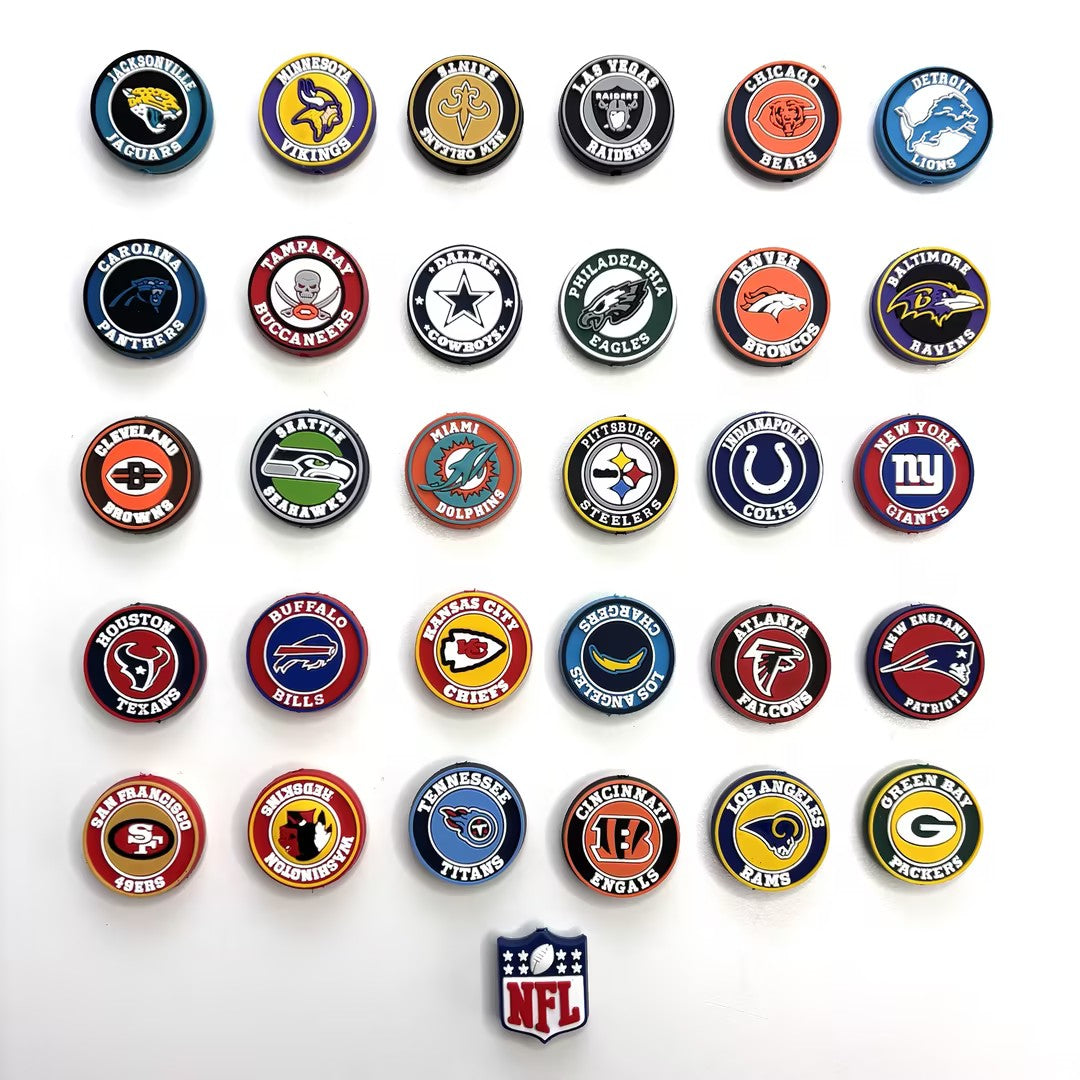 All NFL NCAA  Teams Silicone Beaded Collection Show Your Team Spirit ✨ | DIY Sports Fan Bracelet & Keychain Craft Bead