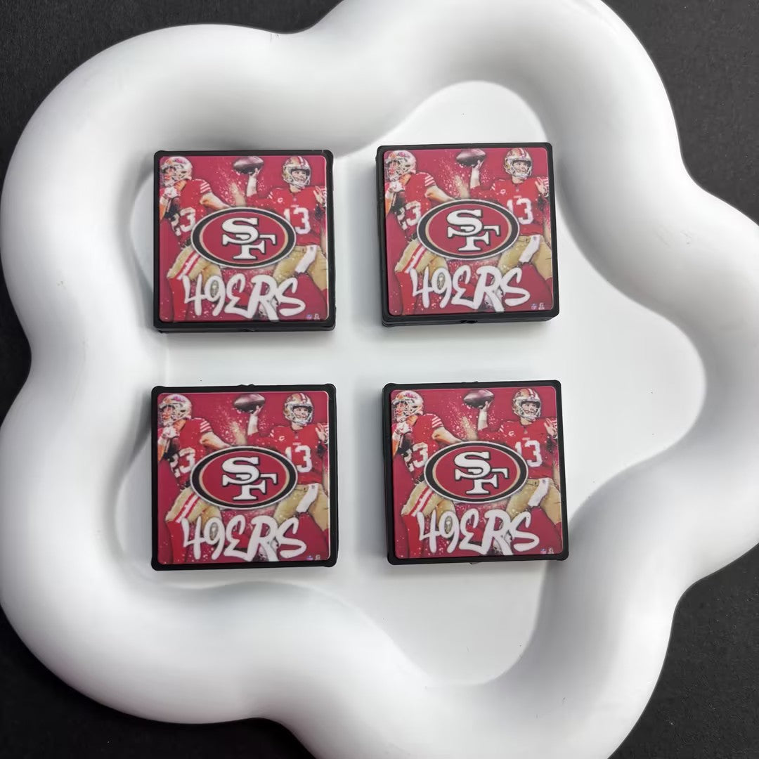 30*30 NFL Fan Bricks | DIY Sports Fan Bracelet & Keychain Craft Bead