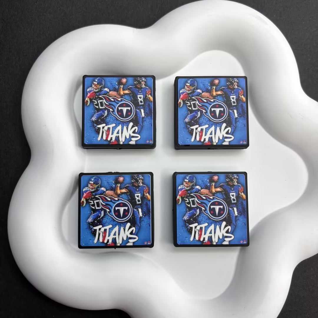 30*30 NFL Fan Bricks | DIY Sports Fan Bracelet & Keychain Craft Bead