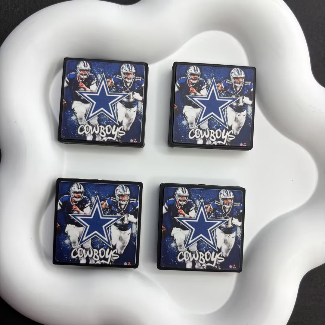 30*30 NFL Fan Bricks | DIY Sports Fan Bracelet & Keychain Craft Bead