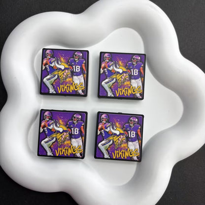 30*30 NFL Fan Bricks | DIY Sports Fan Bracelet & Keychain Craft Bead