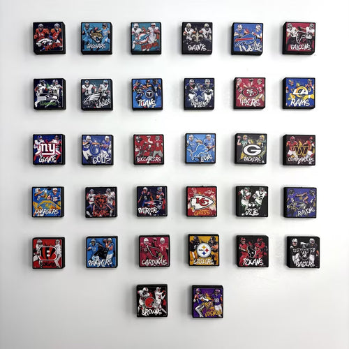 30*30 NFL Fan Bricks | DIY Sports Fan Bracelet & Keychain Craft Bead