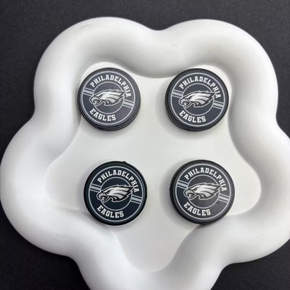 28mm  Complete Collection of NFL Team Logo Puck Magnets | DIY Sports Fan Bracelet & Keychain Craft Bead