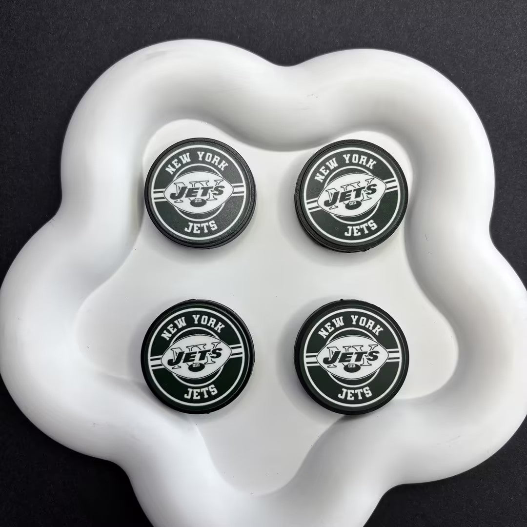 28mm  Complete Collection of NFL Team Logo Puck Magnets | DIY Sports Fan Bracelet & Keychain Craft Bead