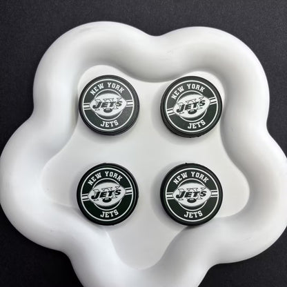 28mm  Complete Collection of NFL Team Logo Puck Magnets | DIY Sports Fan Bracelet & Keychain Craft Bead
