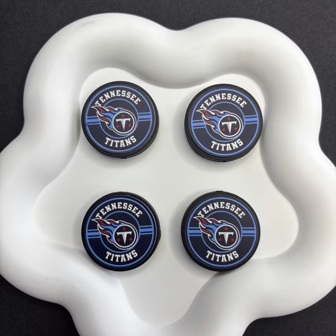 28mm  Complete Collection of NFL Team Logo Puck Magnets | DIY Sports Fan Bracelet & Keychain Craft Bead