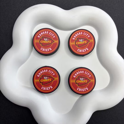 28mm  Complete Collection of NFL Team Logo Puck Magnets | DIY Sports Fan Bracelet & Keychain Craft Bead