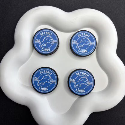 28mm  Complete Collection of NFL Team Logo Puck Magnets | DIY Sports Fan Bracelet & Keychain Craft Bead