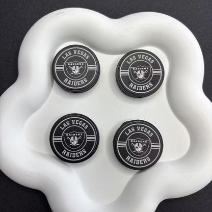 28mm  Complete Collection of NFL Team Logo Puck Magnets | DIY Sports Fan Bracelet & Keychain Craft Bead