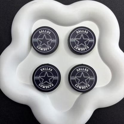 28mm  Complete Collection of NFL Team Logo Puck Magnets | DIY Sports Fan Bracelet & Keychain Craft Bead